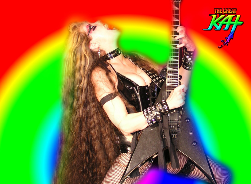 THE GREAT KAT GUITAR SHREDDER PHOTOS!