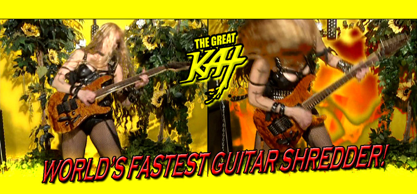 THE GREAT KAT GUITAR SHREDDER PHOTOS!