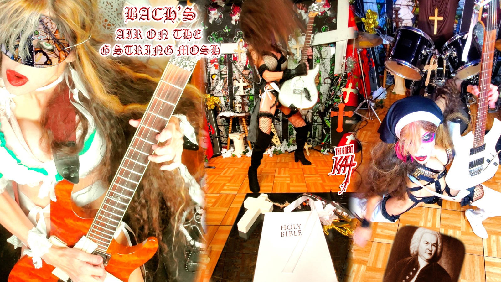 BACH'S AIR ON THE G STRING MOSH RECORDING and MUSIC VIDEO by THE GREAT KAT!