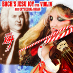 NEW! BACHS JESU JOY FOR VIOLIN AND CATHEDRAL ORGAN DIGITAL & CD SINGLE by THE GREAT KAT VIOLIN GODDESS!  The Great Kat Violin Goddess performs 2 virtuoso lead violins with beautiful contrapuntal melodies and harmonies, showcasing Great Kats Juilliard trained violin chops, accompanied by a Cathedral Organ in this stunning new recording.