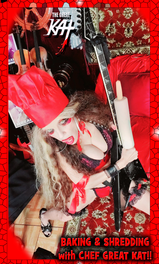 BAKING & SHREDDING with CHEF GREAT KAT! FROM CHEF GREAT KAT BAKES GERMAN APPLE STRUDEL WITH MOZART VIDEO!