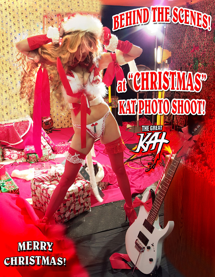 BEHIND THE SCENES! at CHRISTMAS KAT PHOTO SHOOT! MERRY CHRISTMAS!