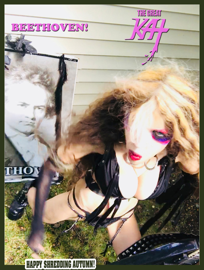 BEETHOVEN & THE GREAT KAT declare HAPPY SHREDDING AUTUMN!