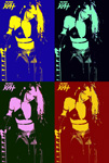 GREAT KAT POP ART - METAL GODDESS!