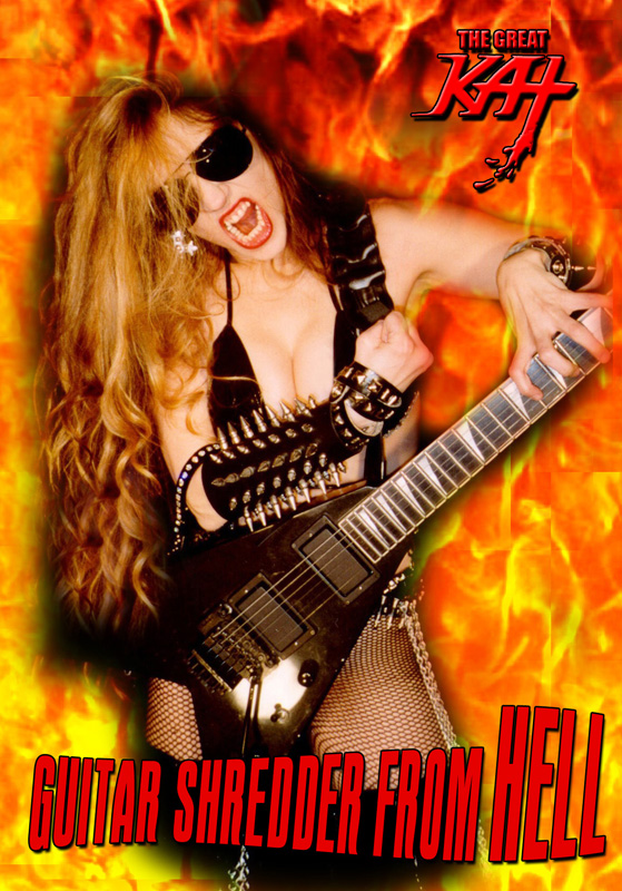 THE GREAT KAT GUITAR SHREDDER PHOTOS!