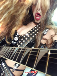 THE GUITAR DOMINATRIX SHREDS!