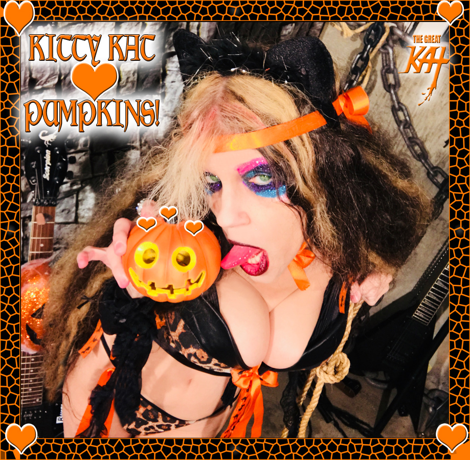 KITTY KAT LOVES PUMPKINS!