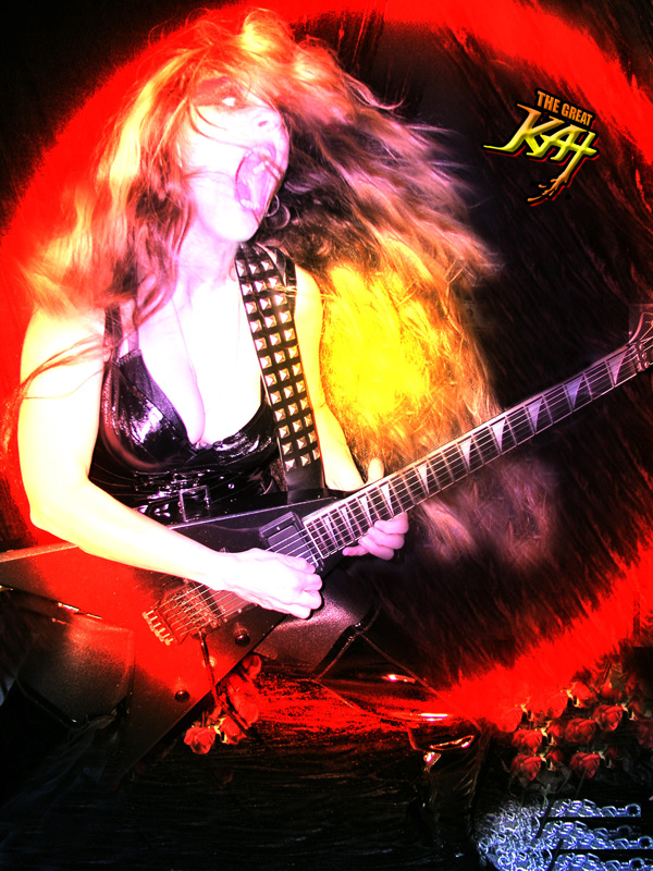 THE GREAT KAT GUITAR SHREDDER PHOTOS!