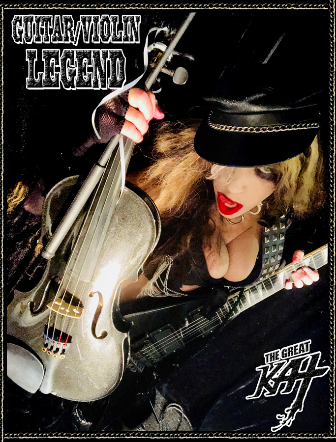 GUITAR/VIOLIN LEGEND! THE GREAT KAT IS THE METAL LEGEND!