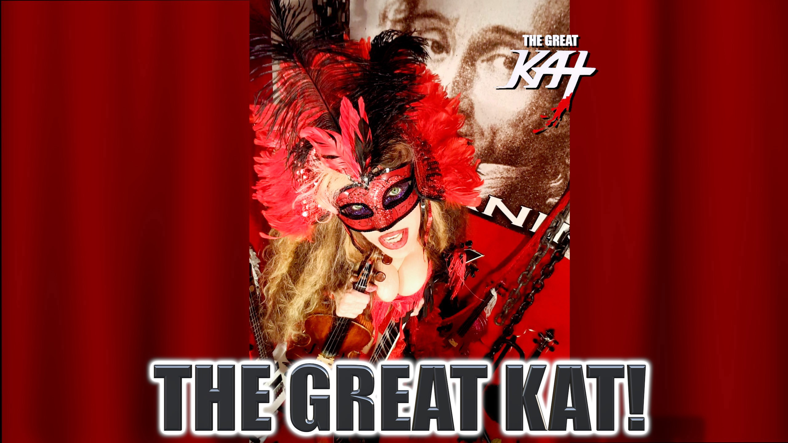 RED HOT SHREDDER! "PAGANINI'S CAPRICE #24 -THE GREAT KAT GUITAR/VIOLIN DOUBLE VIRTUOSO PROMO" VIDEO!