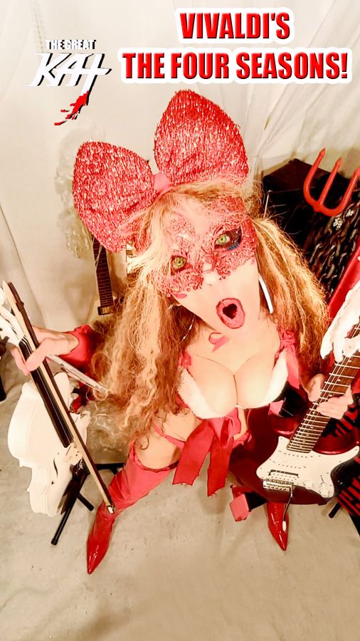 LEGENDARY GUITAR/VIOLIN SHREDDER THE GREAT KAT'S VIVALDI'S THE FOUR SEASONS PROMO!