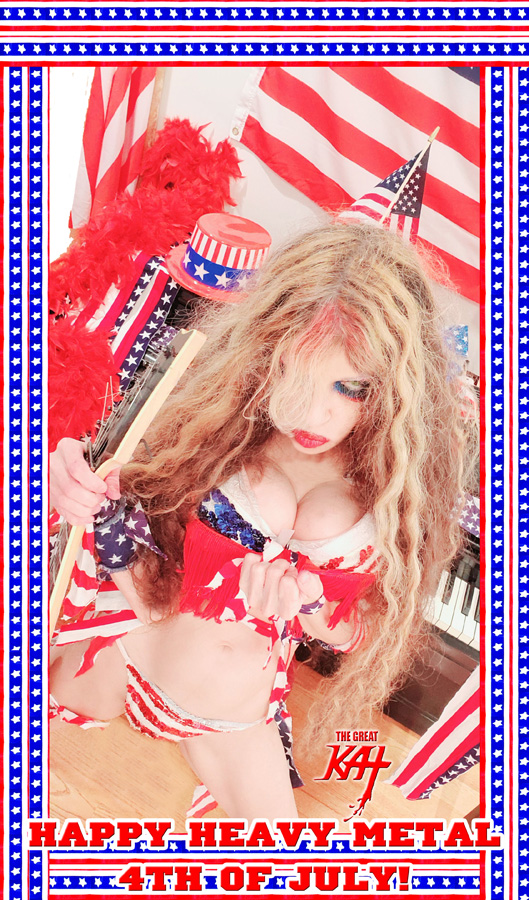 HAPPY HEAVY METAL 4th OF JULY! THE GREAT KAT'S "BRINDISI WALTZ (The Drinking Song) for VIOLIN and PIANO" NEW RECORDING & MUSIC VIDEO! 