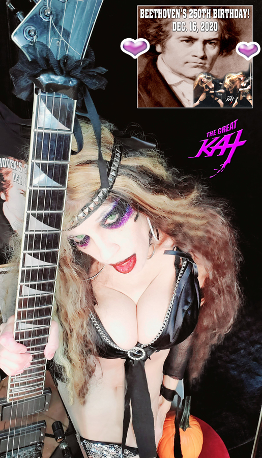 HAPPY BIRTHDAY BEETHOVEN!! From NEW BEETHOVEN RECORDING AND MUSIC VIDEO! CELEBRATE BEETHOVEN'S 250TH BIRTHDAY-DEC 16, 2020-with THE GREAT KAT REINCARNATION of BEETHOVEN! 