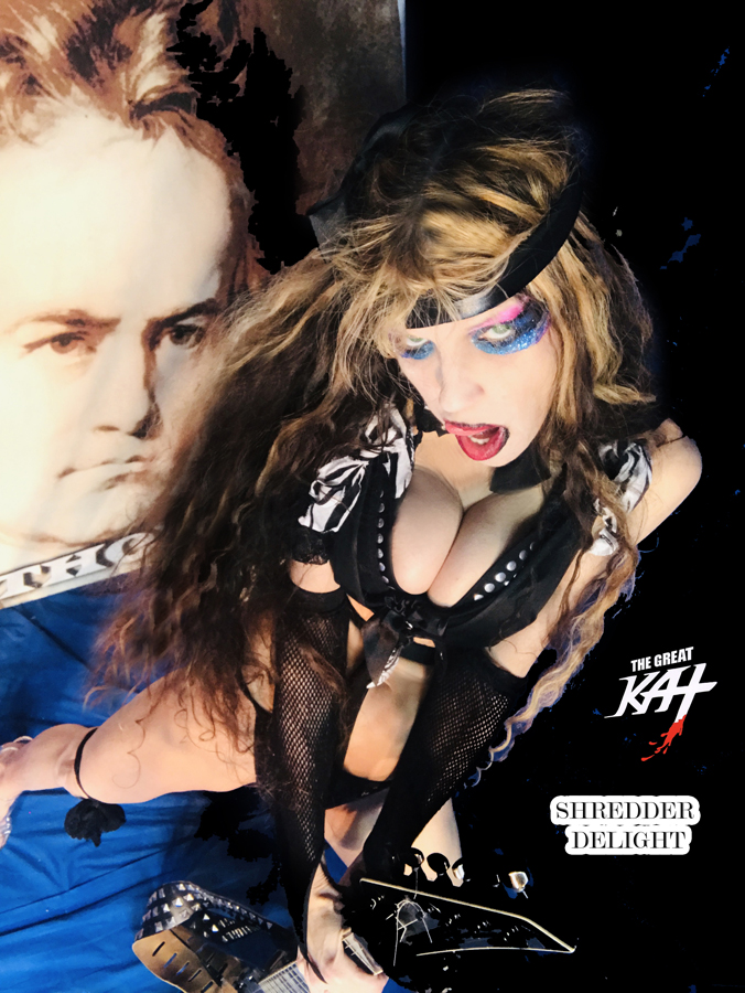 SHREDDER DELIGHT! From NEW BEETHOVEN RECORDING AND MUSIC VIDEO! CELEBRATE BEETHOVEN'S 250TH BIRTHDAY-DEC 16, 2020-with THE GREAT KAT REINCARNATION of BEETHOVEN! 