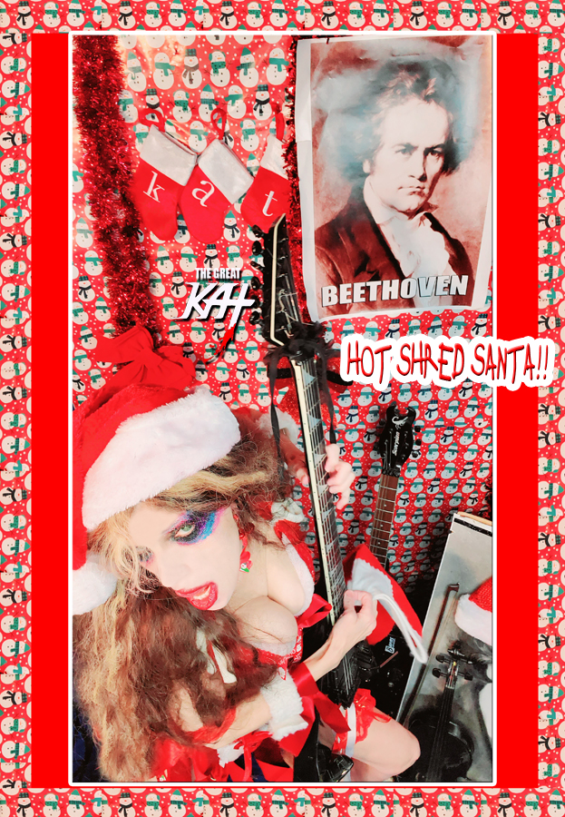 HOT SHRED SANTA! BEETHOVEN'S VIOLIN CONCERTO for GUITAR & VIOLIN