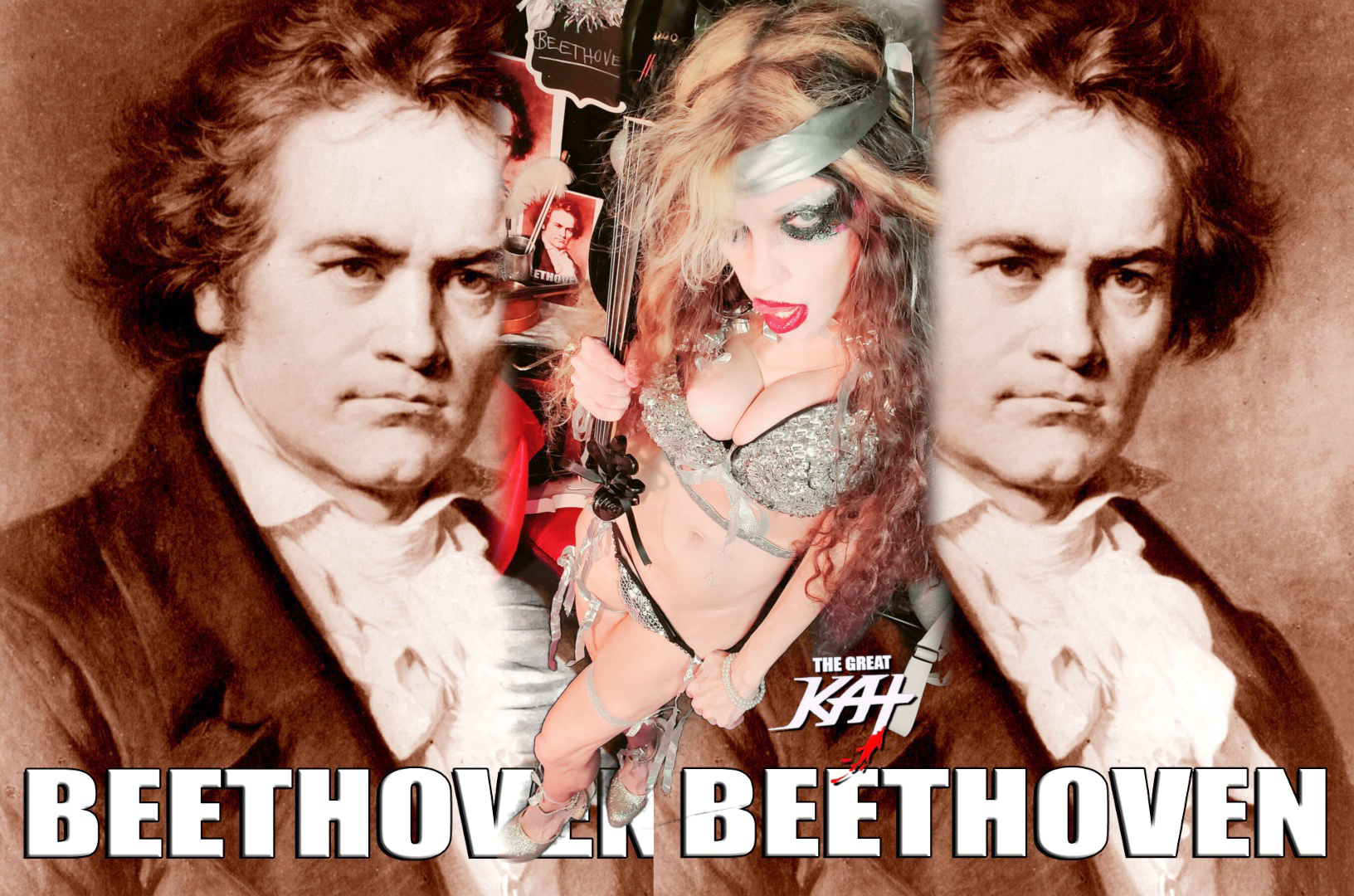 BEETHOVEN'S VIOLIN CONCERTO for GUITAR AND VIOLIN! From NEW BEETHOVEN RECORDING AND MUSIC VIDEO! CELEBRATE BEETHOVEN'S 250TH BIRTHDAY-DEC 16, 2020-with THE GREAT KAT REINCARNATION of BEETHOVEN! 