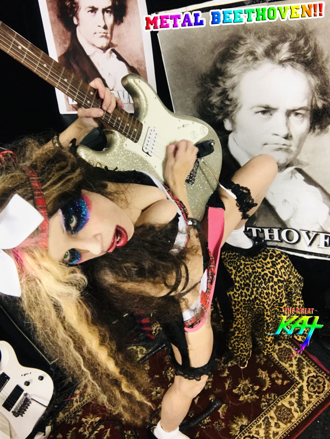 METAL BEETHOVEN! From NEW BEETHOVEN RECORDING AND MUSIC VIDEO! CELEBRATE BEETHOVEN'S 250TH BIRTHDAY-DEC 16, 2020-with THE GREAT KAT REINCARNATION of BEETHOVEN! 