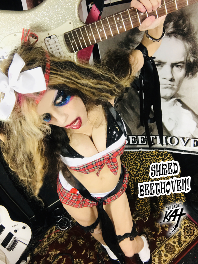 SHRED BEETHOVEN! From NEW BEETHOVEN RECORDING AND MUSIC VIDEO! CELEBRATE BEETHOVEN'S 250TH BIRTHDAY-DEC 16, 2020-with THE GREAT KAT REINCARNATION of BEETHOVEN! 