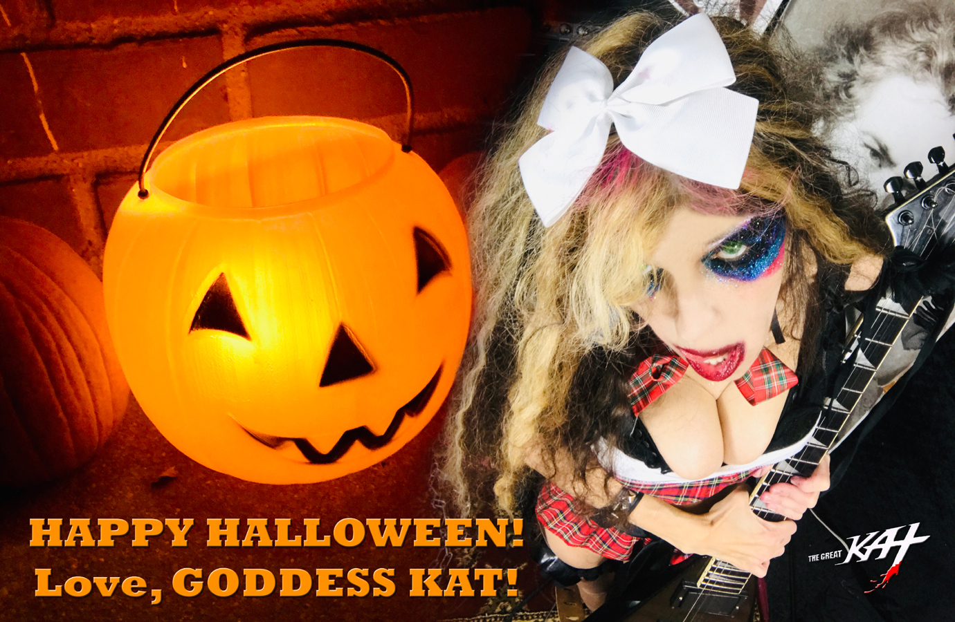 HAPPY HALLOWEEN! LOVE, GODDESS KAT! From NEW BEETHOVEN RECORDING AND MUSIC VIDEO! CELEBRATE BEETHOVEN'S 250TH BIRTHDAY-DEC 16, 2020-with THE GREAT KAT REINCARNATION of BEETHOVEN! 