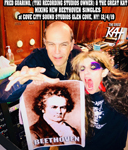 FRED GUARINO, (TIKI RECORDING STUDIOS OWNER) & THE GREAT KAT MIXING NEW BEETHOVEN RECORD 