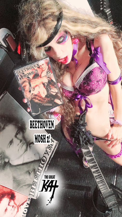 NEW BEETHOVEN MOSH 2" and "BEETHOVEN'S EROICA SYMPHONY for GUITAR and SYMPHONY ORCHESTRA" GREAT KAT MUSIC VIDEO WORLD PREMIERE!