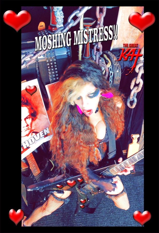 MOSHING MISTRESS! THE GREAT KAT'S "BEETHOVEN MOSH 2" SINGLE! RECORDING AND MUSIC VIDEO! CELEBRATE BEETHOVEN'S 250TH BIRTHDAY-DEC 16, 2020-with THE GREAT KAT REINCARNATION of BEETHOVEN! ! 