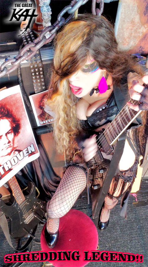 SHREDDING LEGEND! THE GREAT KAT'S "BEETHOVEN MOSH 2" SINGLE! RECORDING AND MUSIC VIDEO! CELEBRATE BEETHOVEN'S 250TH BIRTHDAY-DEC 16, 2020-with THE GREAT KAT REINCARNATION of BEETHOVEN! ! 