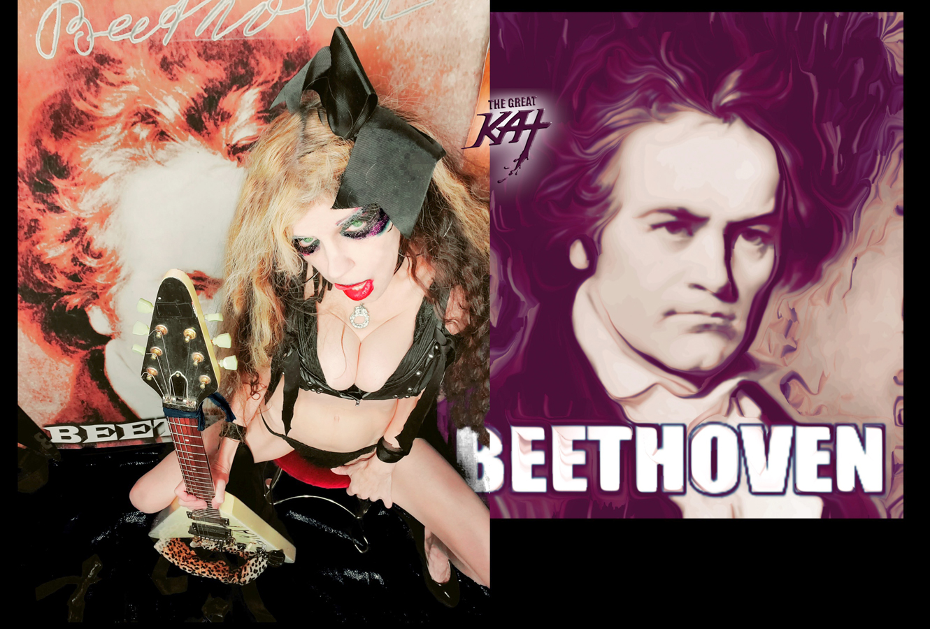 THE GREAT KAT'S "BEETHOVEN MOSH 2" RECORDING AND MUSIC VIDEO! CELEBRATE BEETHOVEN'S 250TH BIRTHDAY-DEC 16, 2020-with THE GREAT KAT REINCARNATION of BEETHOVEN! 