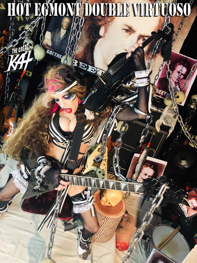 NEW BEETHOVEN'S "EGMONT OVERTURE for GUITAR, ACTOR AND SYMPHONY ORCHESTRA" GREAT KAT RECORDING & MUSIC VIDEO WORLD PREMIERE!