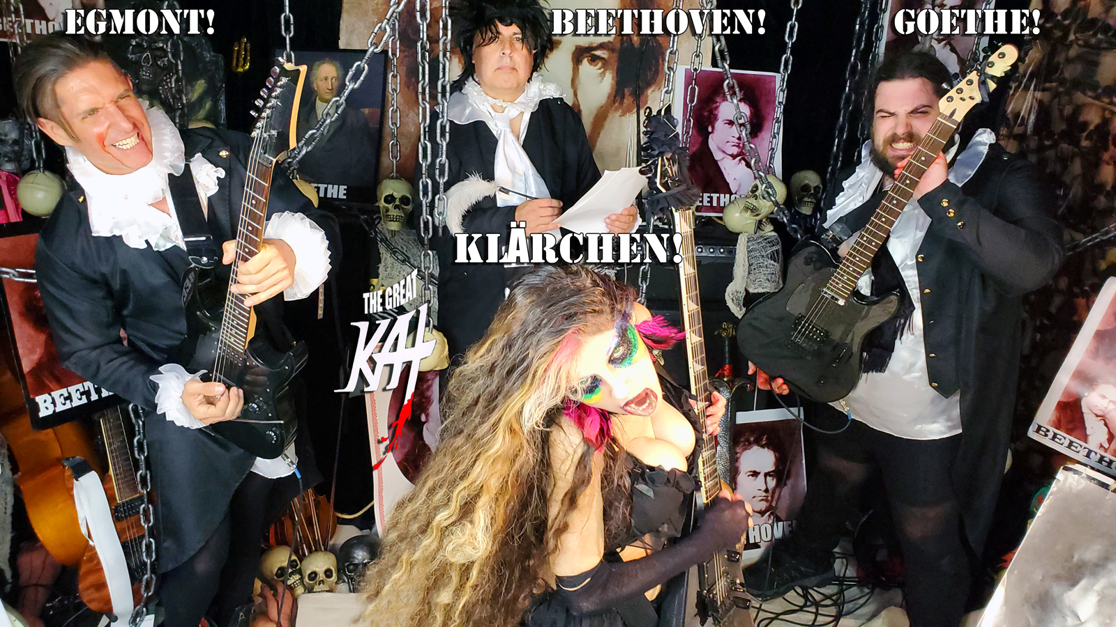 NEW BEETHOVEN'S "EGMONT OVERTURE for GUITAR, ACTOR AND SYMPHONY ORCHESTRA" GREAT KAT RECORDING & MUSIC VIDEO WORLD PREMIERE!