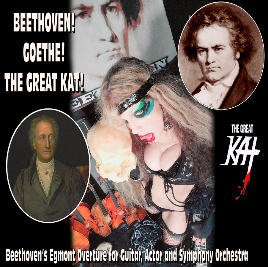 NEW BEETHOVEN'S "EGMONT OVERTURE for GUITAR, ACTOR AND SYMPHONY ORCHESTRA" GREAT KAT RECORDING & MUSIC VIDEO WORLD PREMIERE!