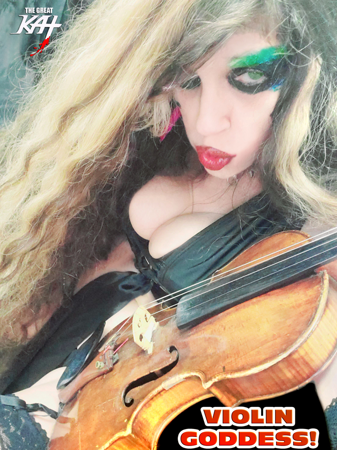 VIOLIN GODDESS! THE GREAT KAT'S BEETHOVEN'S EROICA SYMPHONY for GUITAR and SYMPHONY ORCHESTRA MUSIC VIDEO!RECORDING AND MUSIC VIDEO! CELEBRATE BEETHOVEN'S 250TH BIRTHDAY-DEC 16, 2020-with THE GREAT KAT REINCARNATION of BEETHOVEN!