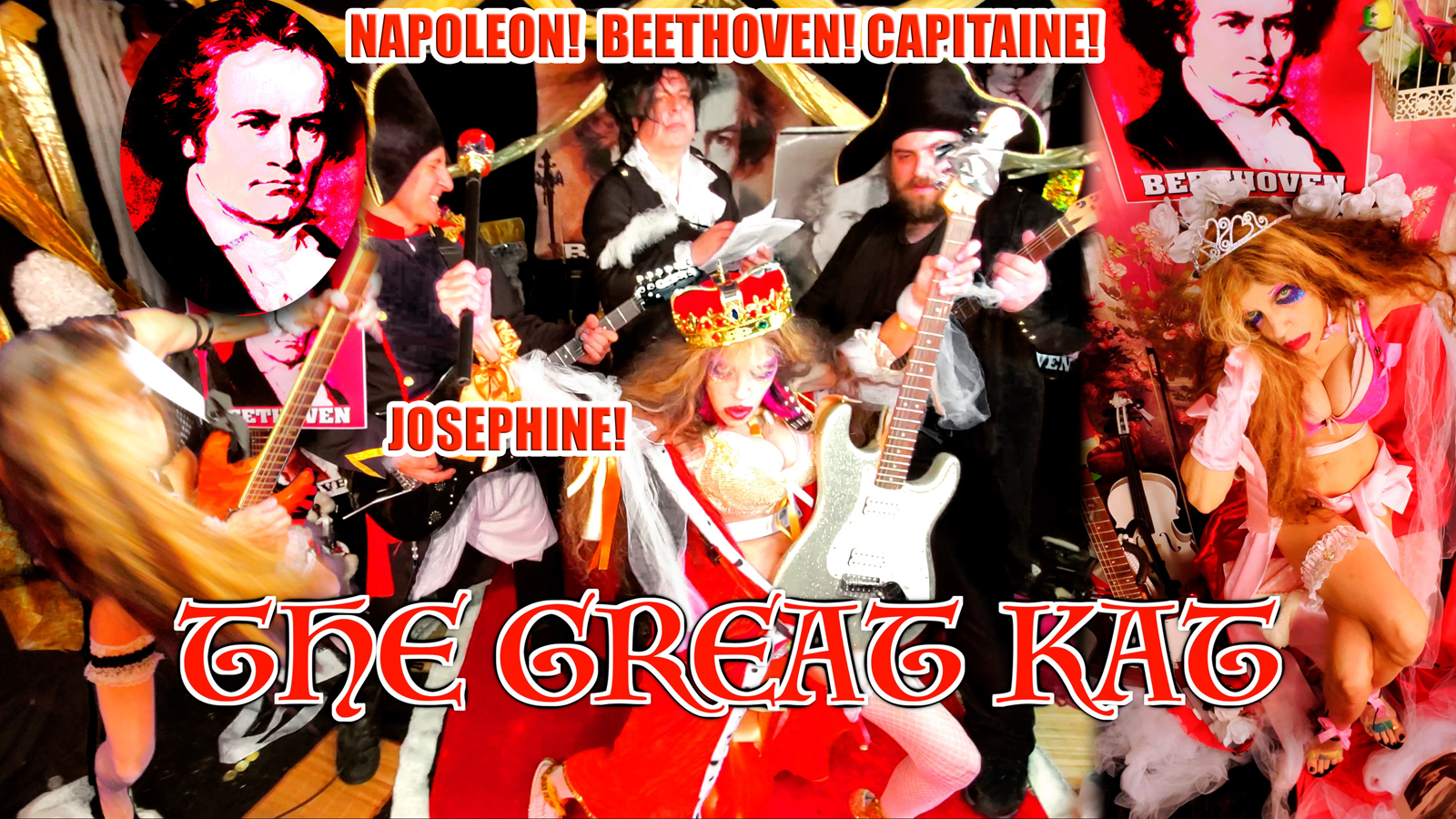 THE GREAT KAT'S BEETHOVEN'S EROICA SYMPHONY for GUITAR and SYMPHONY ORCHESTRA MUSIC VIDEO!RECORDING AND MUSIC VIDEO! CELEBRATE BEETHOVEN'S 250TH BIRTHDAY-DEC 16, 2020-with THE GREAT KAT REINCARNATION of BEETHOVEN!