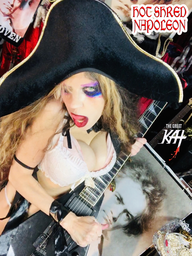 HOT SHRED NAPOLEON! THE GREAT KAT'S BEETHOVEN'S EROICA SYMPHONY for GUITAR and SYMPHONY ORCHESTRA! RECORDING AND MUSIC VIDEO! CELEBRATE BEETHOVEN'S 250TH BIRTHDAY-DEC 16, 2020-with THE GREAT KAT REINCARNATION of BEETHOVEN! 