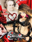 FIDDLER LOVES BEETHOVEN! THE GREAT KAT'S BEETHOVEN'S FR ELISE for GUITAR, VIOLIN and PIANO! RECORDING AND MUSIC VIDEO! CELEBRATE BEETHOVEN'S 250TH BIRTHDAY-DEC 16, 2020-with THE GREAT KAT REINCARNATION of BEETHOVEN!  