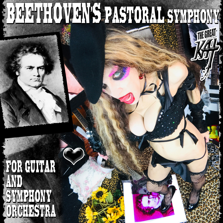 NEW BEETHOVEN'S "PASTORAL SYMPHONY for GUITAR and SYMPHONY ORCHESTRA GREAT KAT DIGITAL SINGLE and MUSIC VIDEO WORLD PREMIERE!