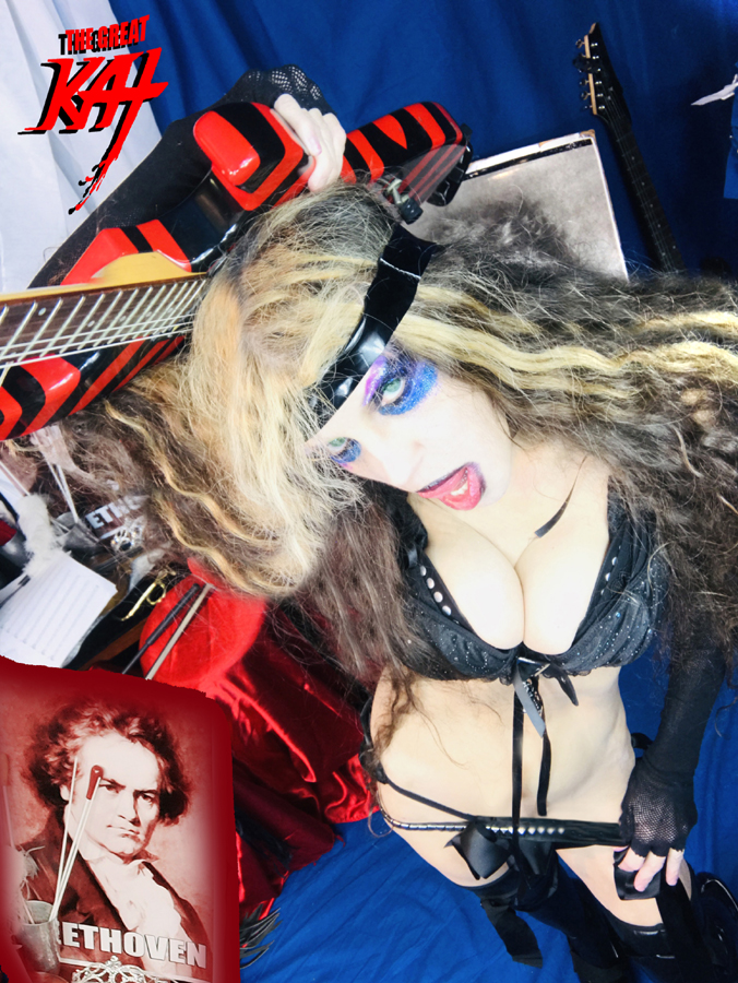 BEETHOVEN'S VIOLIN CONCERTO for GUITAR AND VIOLIN! From NEW BEETHOVEN RECORDING AND MUSIC VIDEO! CELEBRATE BEETHOVEN'S 250TH BIRTHDAY-DEC 16, 2020-with THE GREAT KAT REINCARNATION of BEETHOVEN! 