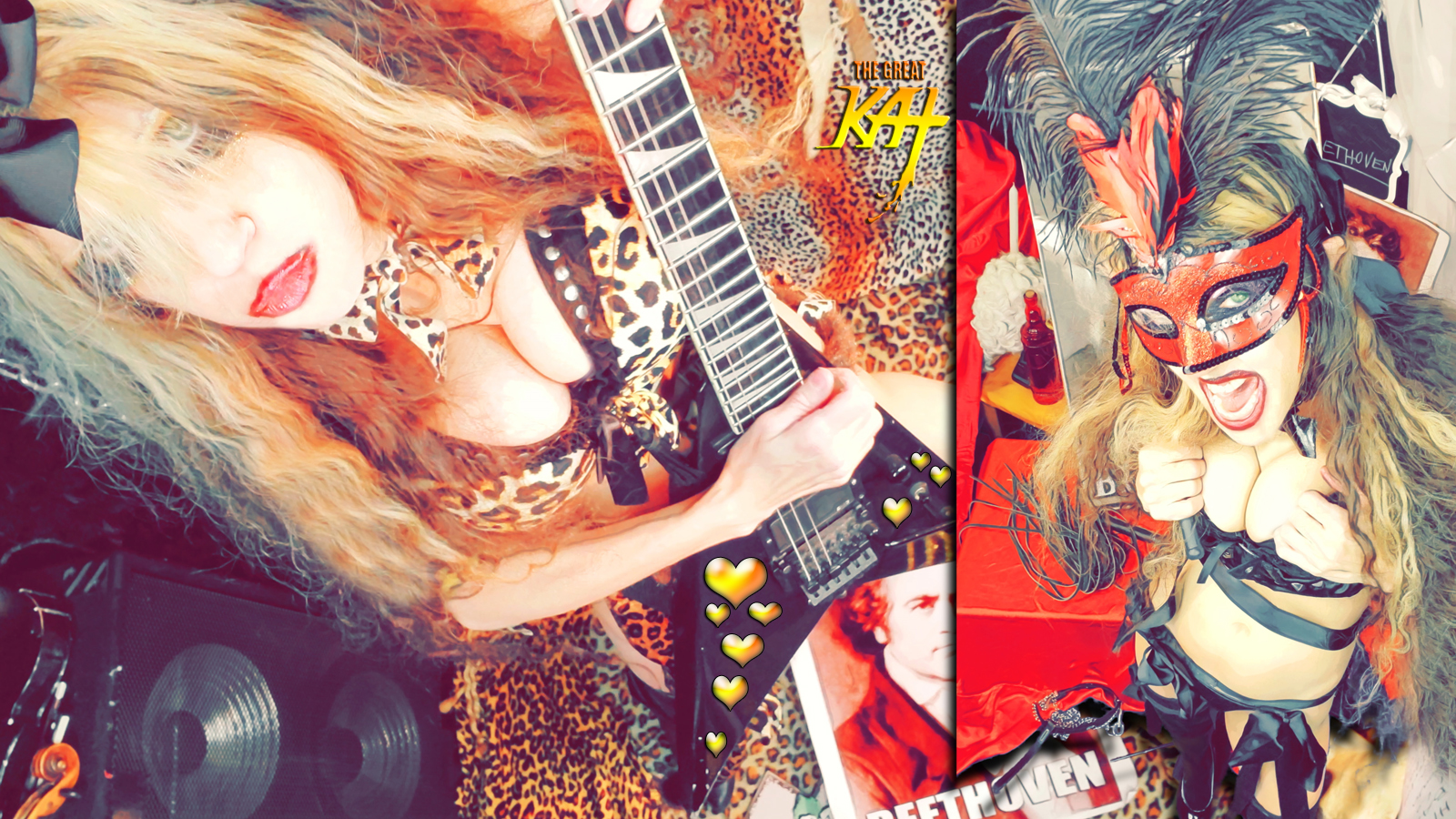 MEOW! GET DOWN! From NEW BEETHOVEN RECORDING AND MUSIC VIDEO! CELEBRATE BEETHOVEN'S 250TH BIRTHDAY-DEC 16, 2020-with THE GREAT KAT REINCARNATION of BEETHOVEN! 