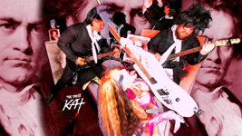 HOT SHRED LICKS! BEETHOVEN'S VIOLIN CONCERTO for GUITAR AND VIOLIN! From NEW BEETHOVEN RECORDING AND MUSIC VIDEO! CELEBRATE BEETHOVEN'S 250TH BIRTHDAY-DEC 16, 2020-with THE GREAT KAT REINCARNATION of BEETHOVEN! 