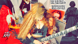 HIGH PRIESTESS OF BEETHOVEN! BEETHOVEN'S VIOLIN CONCERTO for GUITAR AND VIOLIN! From NEW BEETHOVEN RECORDING AND MUSIC VIDEO! CELEBRATE BEETHOVEN'S 250TH BIRTHDAY-DEC 16, 2020-with THE GREAT KAT REINCARNATION of BEETHOVEN! 