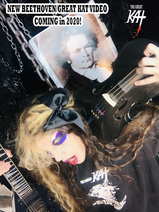 NEW BEETHOVEN RECORDING AND MUSIC VIDEO! CELEBRATE BEETHOVEN'S 250TH BIRTHDAY-DEC 16, 2020-with THE GREAT KAT REINCARNATION of BEETHOVEN! 