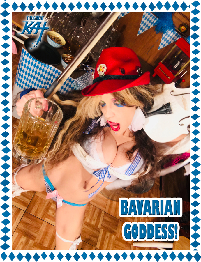 BAVARIAN GODDESS! THE GREAT KAT'S BRINDISI WALTZ FOR VIOLIN AND PIANO (The Drinking Song) Recording & Music Video