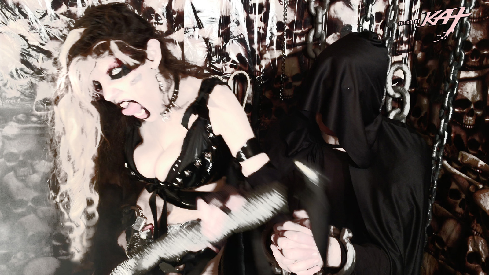 BRUTAL, EVIL MISTRESS KAT! From The Great Kat's LISZT'S "HUNGARIAN RHAPSODY #2" MUSIC VIDEO!