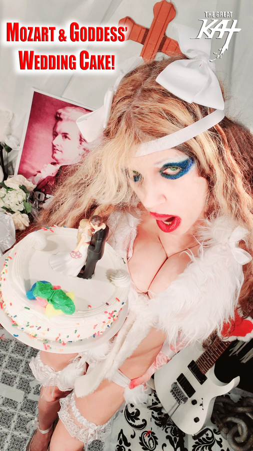 MOZART & GODDESS WEDDING CAKE! MOZART'S THE MARRIAGE OF FIGARO OVERTURE by THE GREAT KAT!