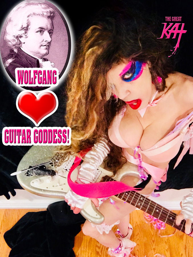 WOLFGANG LOVES GUITAR GODDESS!