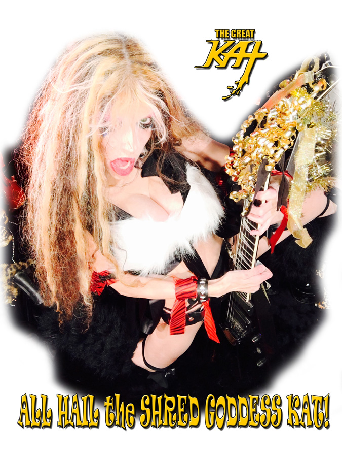 ALL HAIL the SHRED GODDESS KAT! NEW GREAT KAT CD PHOTO!