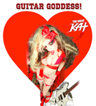 GUITAR GODDESS!! From NEW BEETHOVEN RECORDING AND MUSIC VIDEO! CELEBRATE BEETHOVEN'S 250TH BIRTHDAY-DEC 16, 2020-with THE GREAT KAT REINCARNATION of BEETHOVEN! 