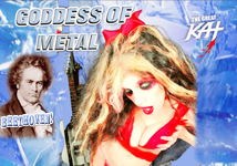 GODDESS of METAL & BEETHOVEN! From NEW BEETHOVEN RECORDING AND MUSIC VIDEO! CELEBRATE BEETHOVEN'S 250TH BIRTHDAY-DEC 16, 2020-with THE GREAT KAT REINCARNATION of BEETHOVEN! 