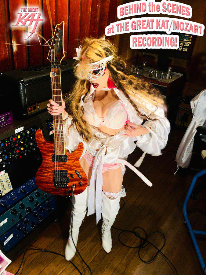 BEHIND the SCENES at THE GREAT KAT/MOZART RECORDING!